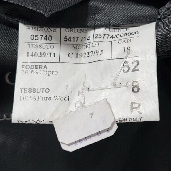 Canali Milano Wool Blazer Mens Sz 52R Gray 2 Button Single Vent - Picture 7 of 15